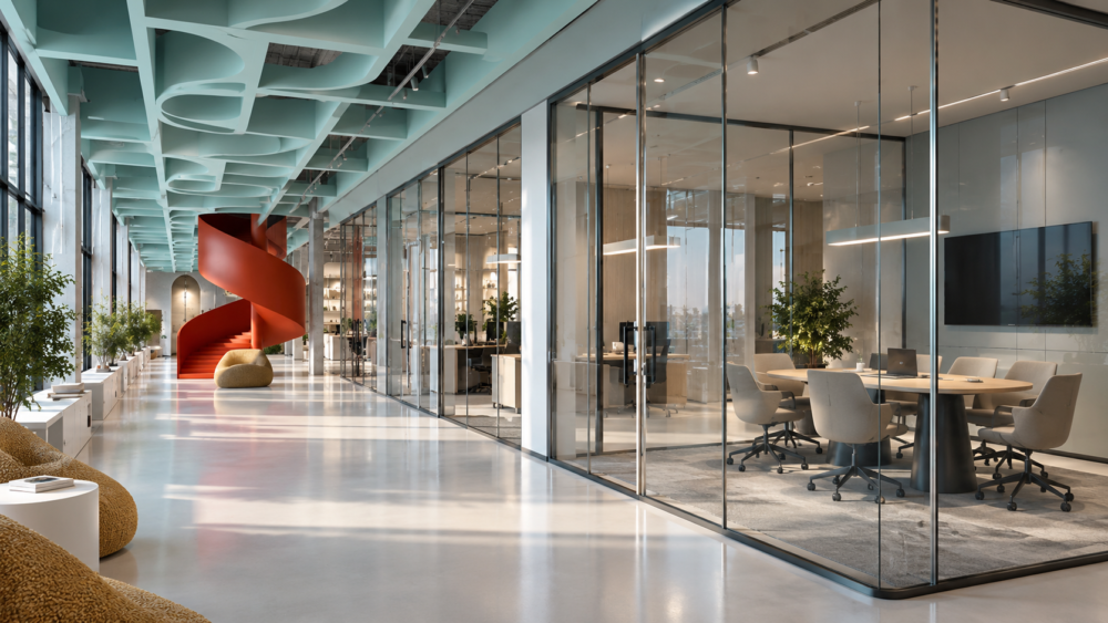 demountable glass partition